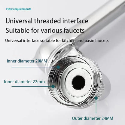 2025 Rotatable Multifunctional Extension Faucet Aerator 1080 Degree Swivel Robotic Arm Water Filter Sink Water Tap Accesorios